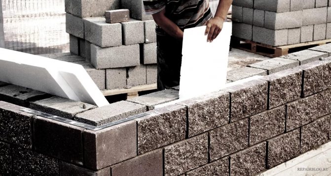 Blocs de béton d'argile expansée
