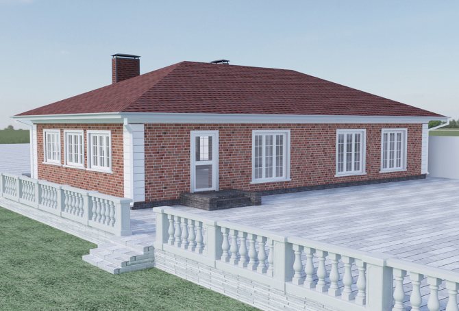 Une maison en brique