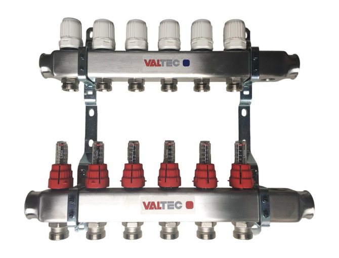 Collecteur Valtec pour plancher chauffant