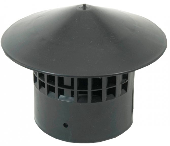 Eine Haube für ein Lüftungsrohr 75 mm
