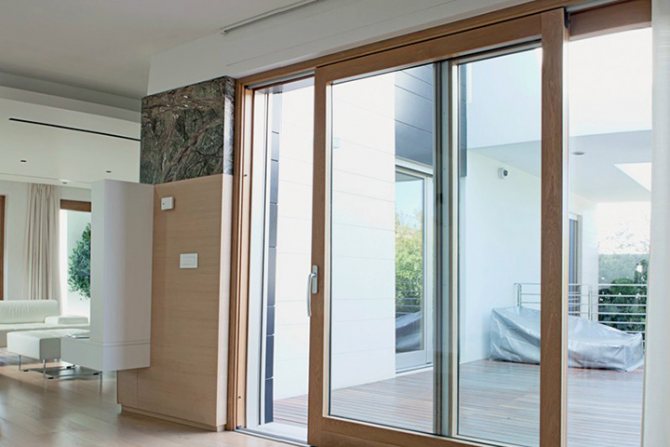Kombinierte Panzerfenster in einem Privathaus