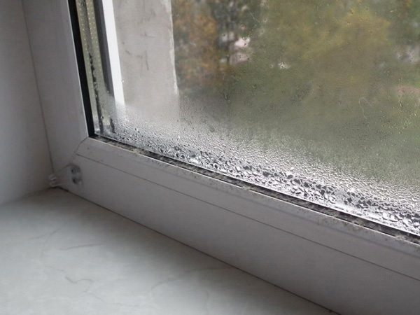 Condensation sur verre