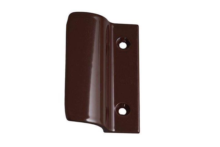 Poignée de coque en métal brun Internika pour porte de balcon