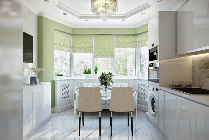rideaux courts dans la cuisine