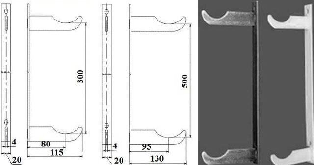 support pour radiateur bimétallique