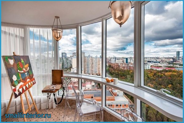 Runder Balkon