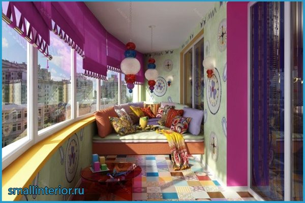 Runder Balkon