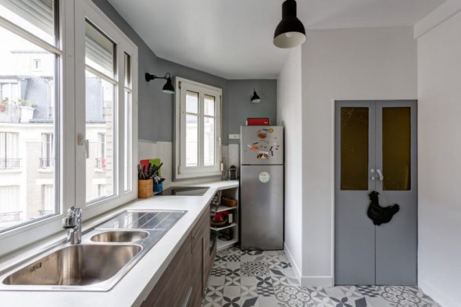 Cuisine sur le balcon de la loggia