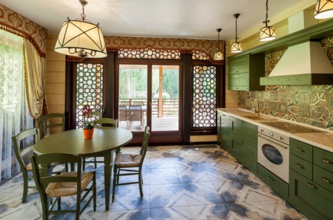 Oriental style kitchen