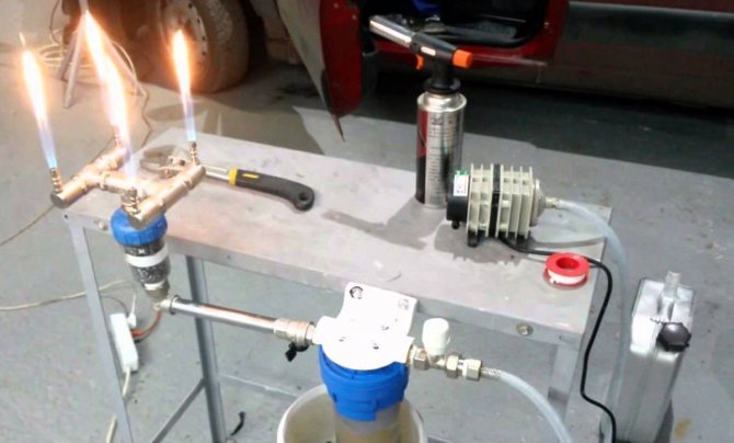 Materialien zur Herstellung von Browns Gasgenerator können auf einem Flohmarkt oder in einem Fachgeschäft gekauft werden.