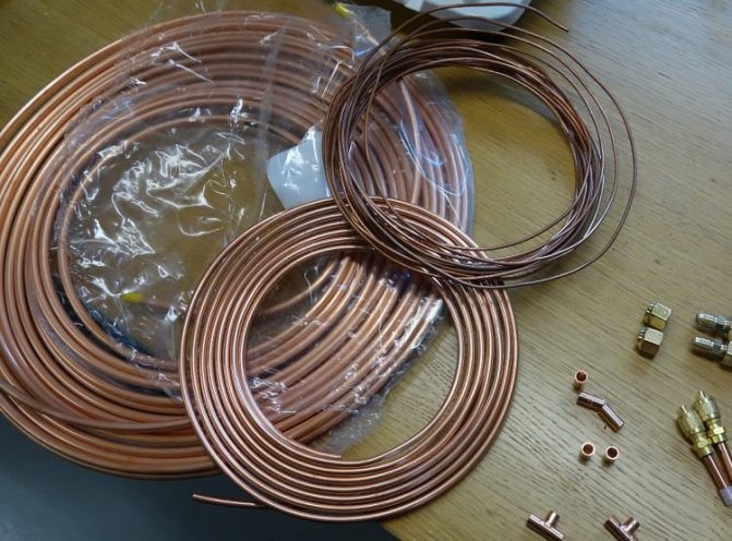 Tuyaux en cuivre pour chauffage par le sol