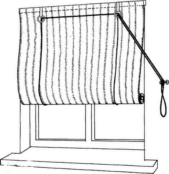 Mecanismo de cortinas de enrolar DIY: instruções passo a passo