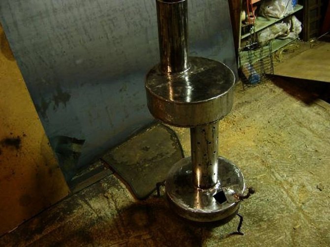 Miniofen aus Metall