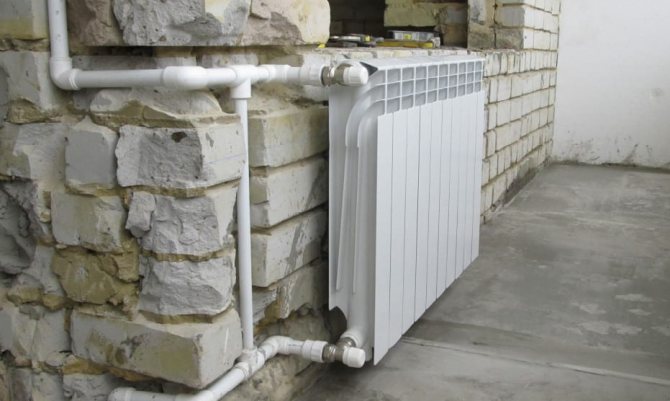 Installation de la batterie sur la loggia