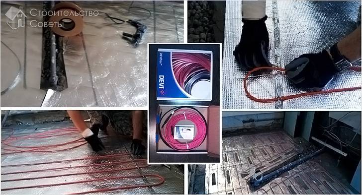 Installation de plancher électrique Devi