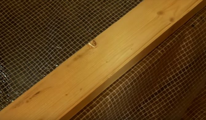 Einbau von Baumstämmen auf Balkon und Loggia