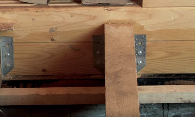Einbau von Baumstämmen auf Balkon und Loggia
