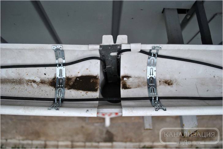 Installation dans les gouttières