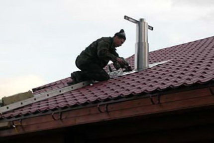 Installation du ventilateur de toit