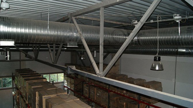 installation de chauffage à air