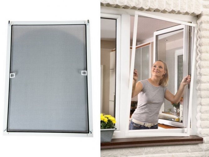 Redes mosquiteiras em caixilharia de plástico