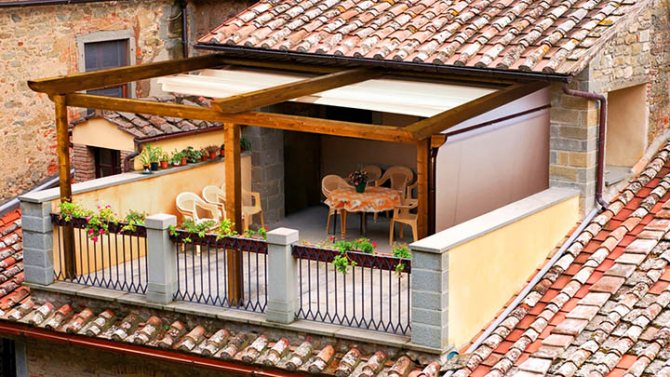 Ist es möglich, einen Balkon in ein bereits fertiges Haus (Hütte) zu bauen?