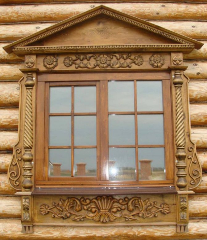 plateaux sur windows dans une maison en bois