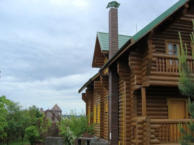 Външен тухлен комин