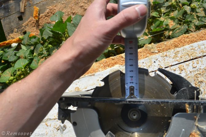 Mise en place d'une scie circulaire