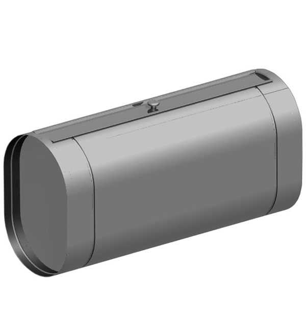 Réservoirs ovales à charnière {amp} quot ; Vésuve {amp} quot ; acier inoxydable miroir