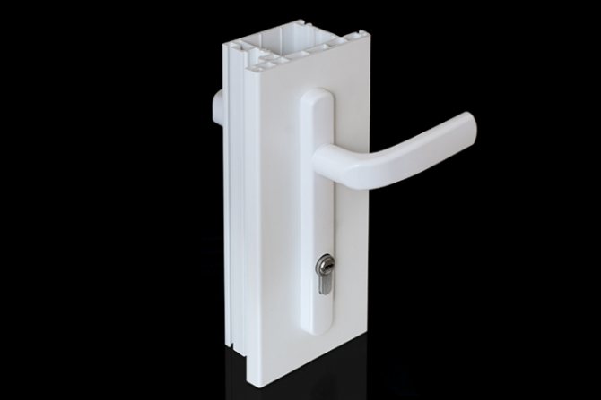 Poignée de tirage de porte en PVC