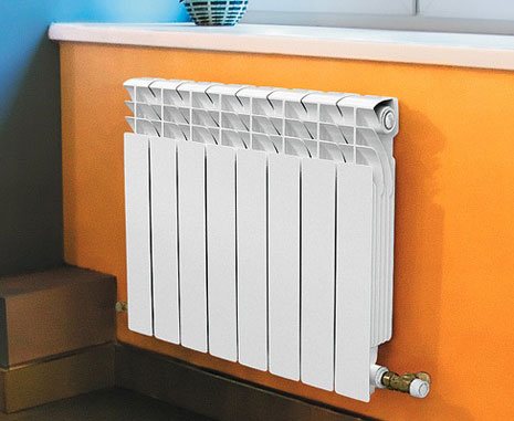 Volumen eines Abschnitts eines Aluminiumkühlers