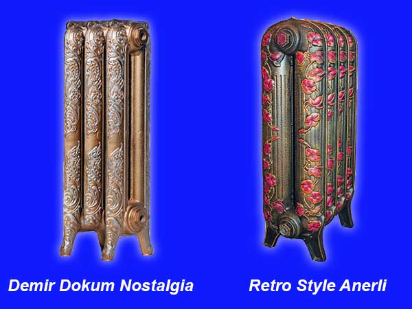 Gusseisenheizungen im Retro-Stil