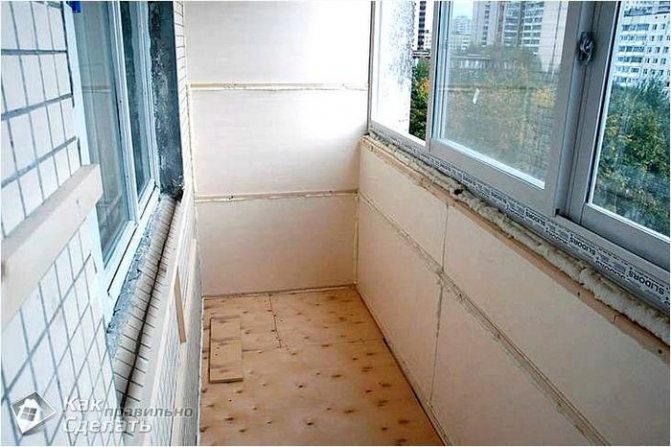 Loggia com painéis DIY