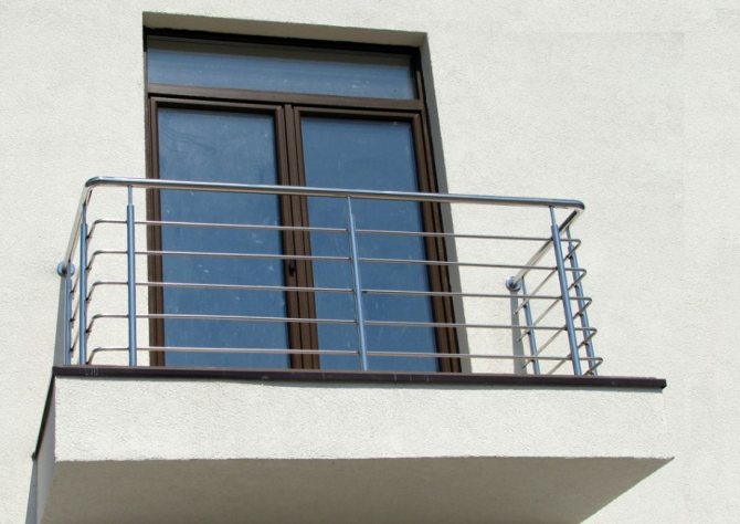Garde-corps de balcon en acier inoxydable