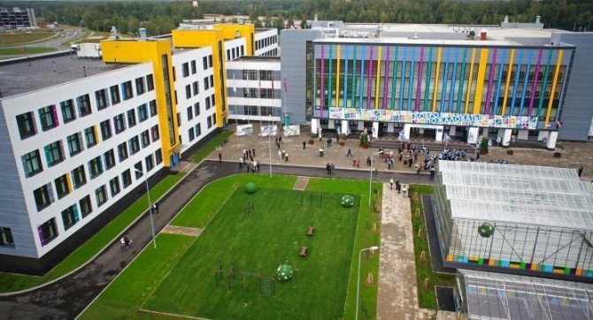 fenêtres de la cour d'école