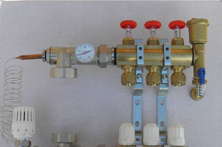 Les principaux points d'installation et de réglage des débitmètres pour le système de chauffage par le sol