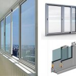 vitrage avec profil en aluminium