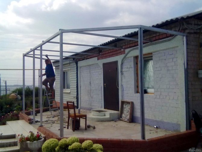 Verglasung der Veranda und der Terrasse zum Selbermachen