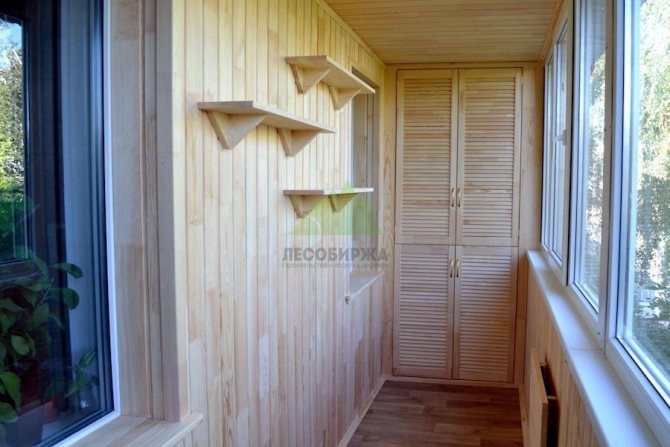 finition de la loggia avec clins