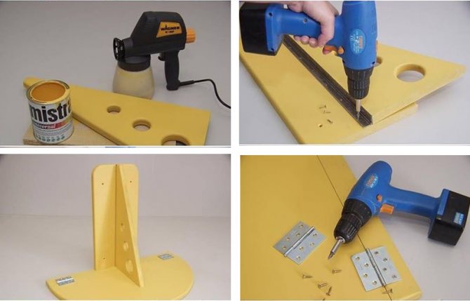 Table pliante à faire soi-même sur le balcon - plusieurs modèles avec des instructions détaillées