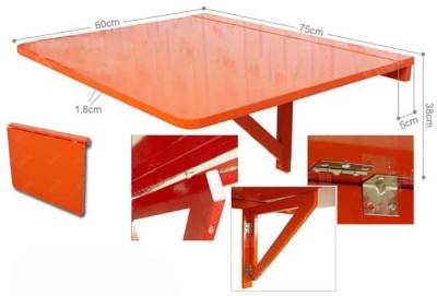 Table pliante à faire soi-même sur le balcon - plusieurs modèles avec des instructions détaillées