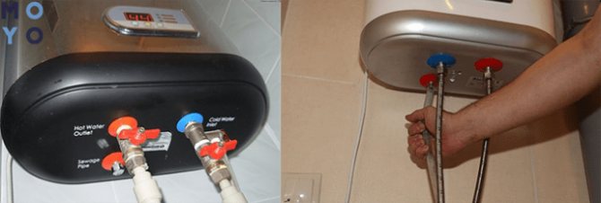 Trou pour vidanger l'eau du chauffe-eau Termeks