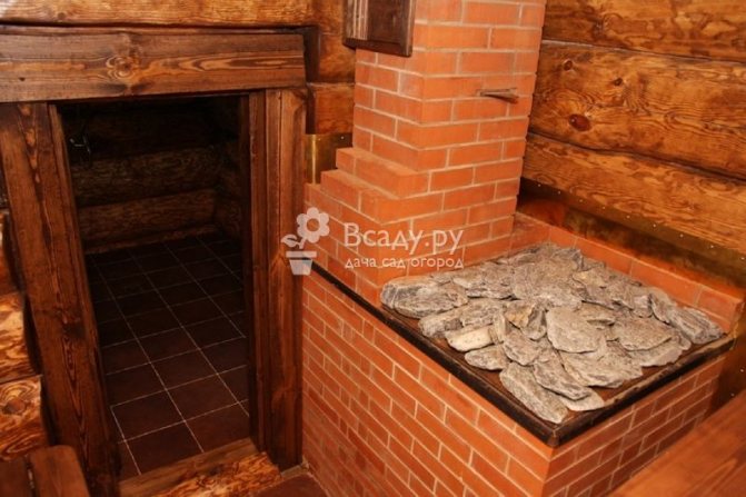 Печка камина за тухлена баня