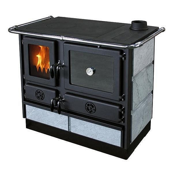 Four avec chambre de combustion et plaque de cuisson