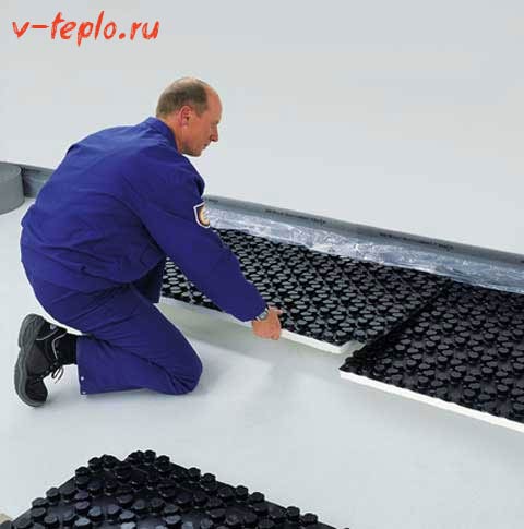 plaques de mousse de polystyrène pour chauffage par le sol