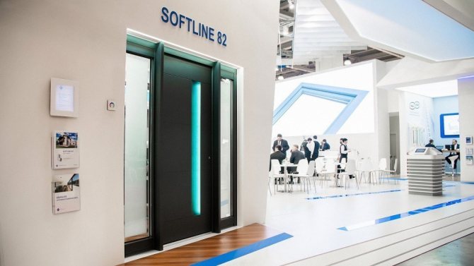 Portes en plastique du profil VEKA