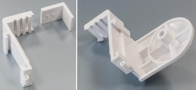 Supports en plastique pour la fixation du store enrouleur sur l'ouvrant mobile