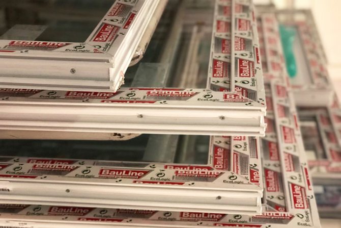 Fenêtres en plastique du profil Bauline