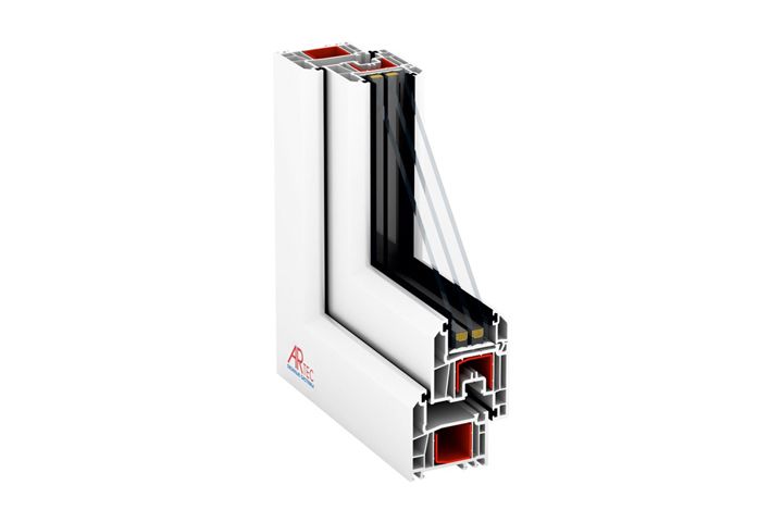 Profilé plastique du système Artec 70 mm